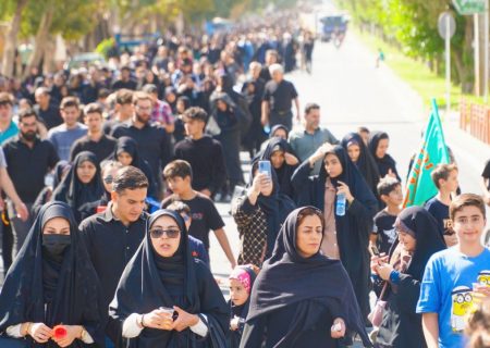 پیاده روی جاماندگان اربعین در مرند برگزار شد.